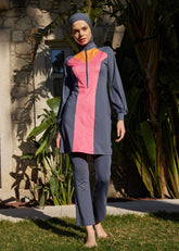 Renkler Antrasit Kol Tek Üst Tesettür Mayo